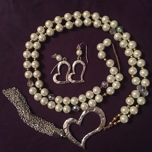 Necklace with earrings